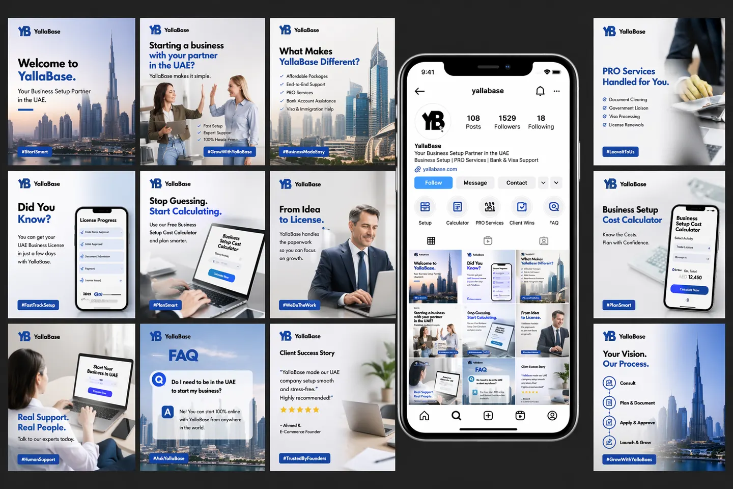 SMM and Visual Branding for YallaBase