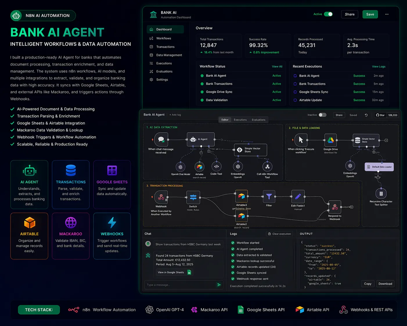 Bank AI Agent for Banking Process Automation and Support