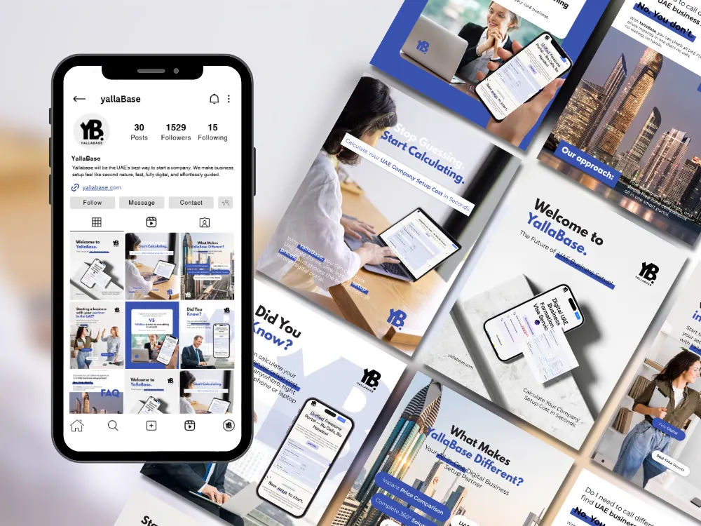SMM and Visual Branding for YallaBase