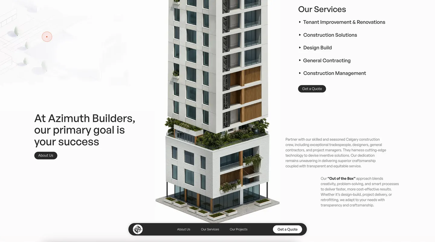 Interactive Webflow Website with Non-Standard Scroll Logic