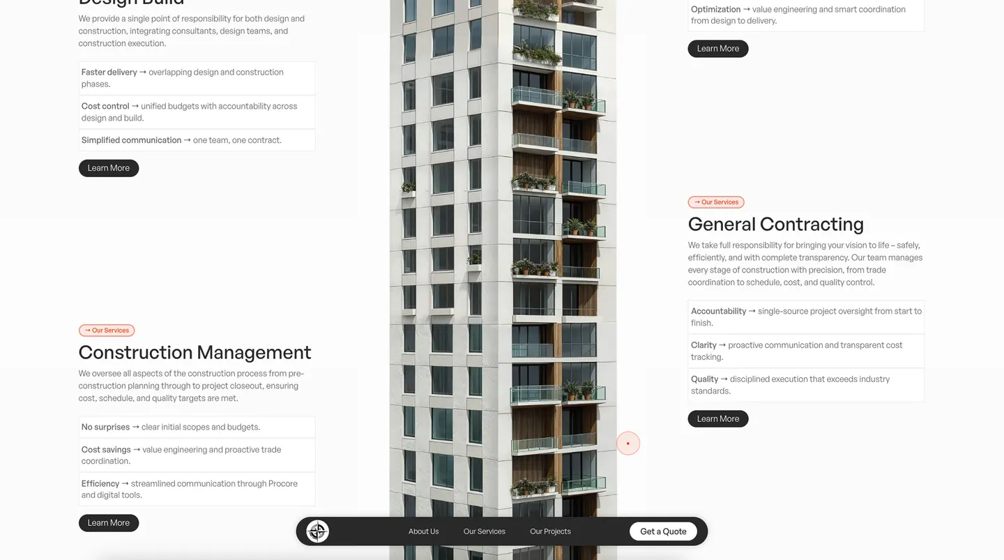 Interactive Webflow Website with Non-Standard Scroll Logic