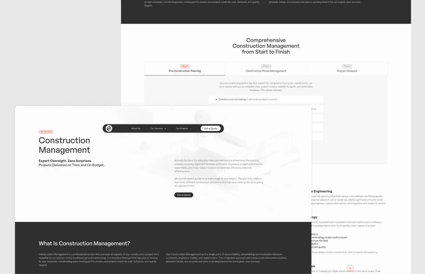 Interactive Webflow Website with Non-Standard Scroll Logic